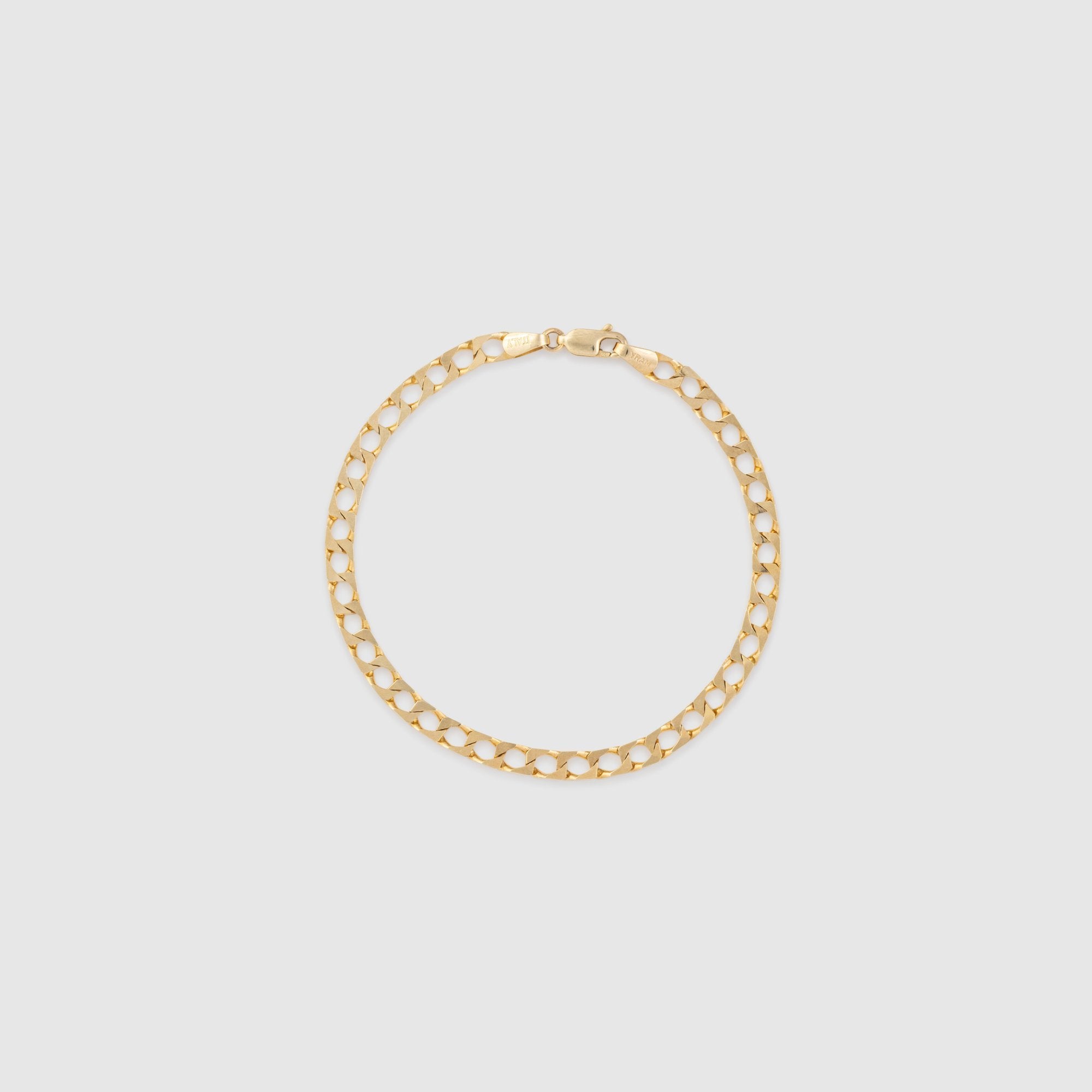 10k Yellow Gold Square Cuban Link Chain