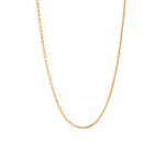Gold tight link chain necklace