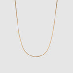 14k solid yellow gold flat snake chain