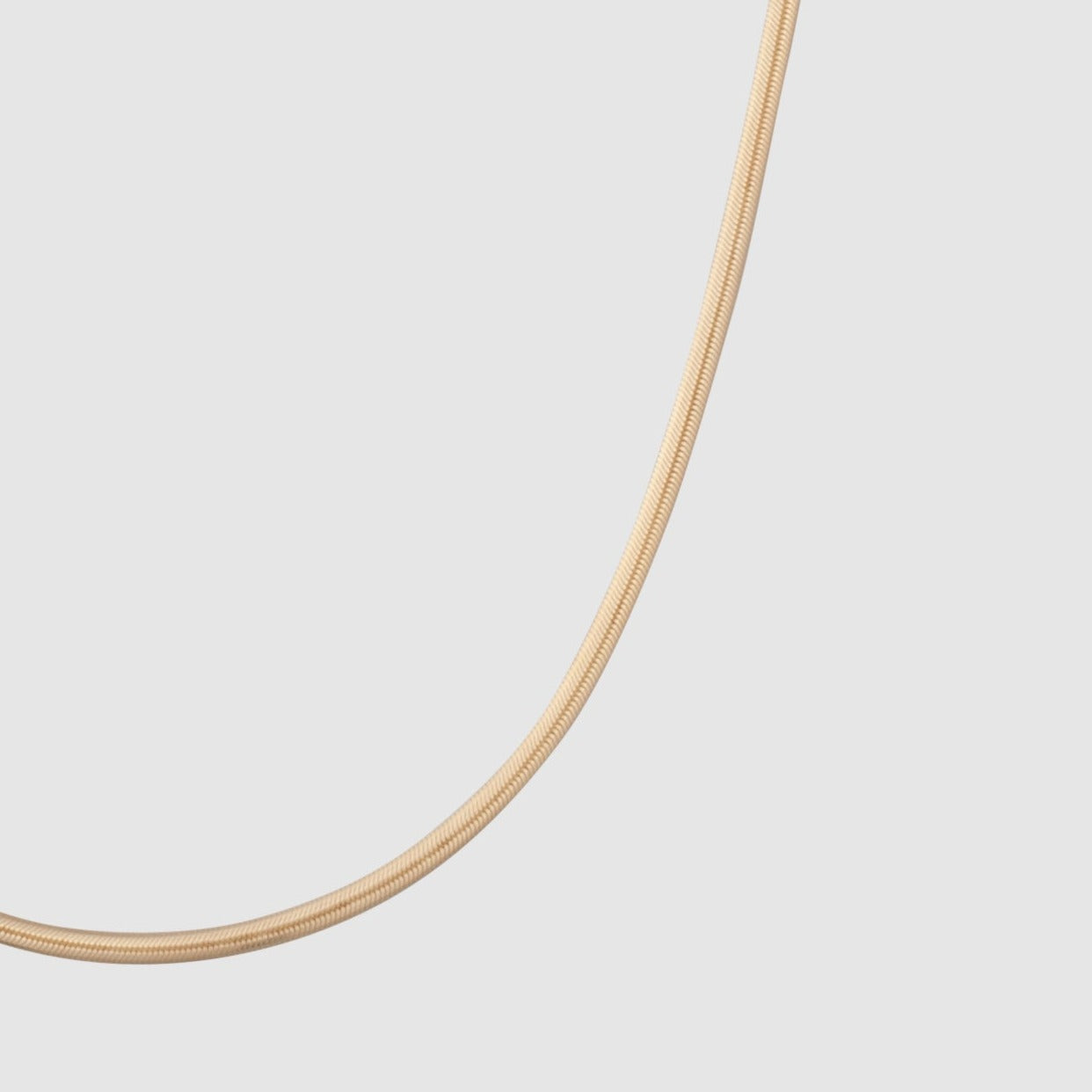 14k solid yellow gold flat snake chain