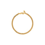 gold curb chain bracelet link