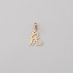 Chinese Zodiac Pendant in 10K gold year of the tiger